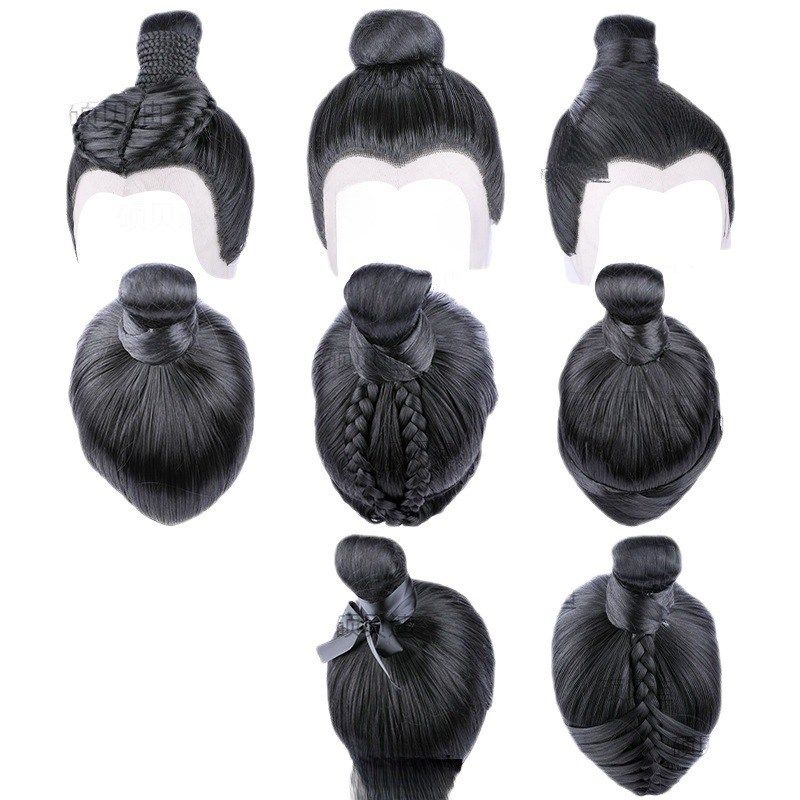 古装整顶男演出假发头套制假发套整古风男手钩假发短发汉服假发,淘宝优惠券,粉丝福利购,淘宝优惠卷