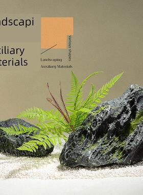 假石头玻璃钢假山植物软装造景摄影婚庆舞台拍照道具装饰彷真石头