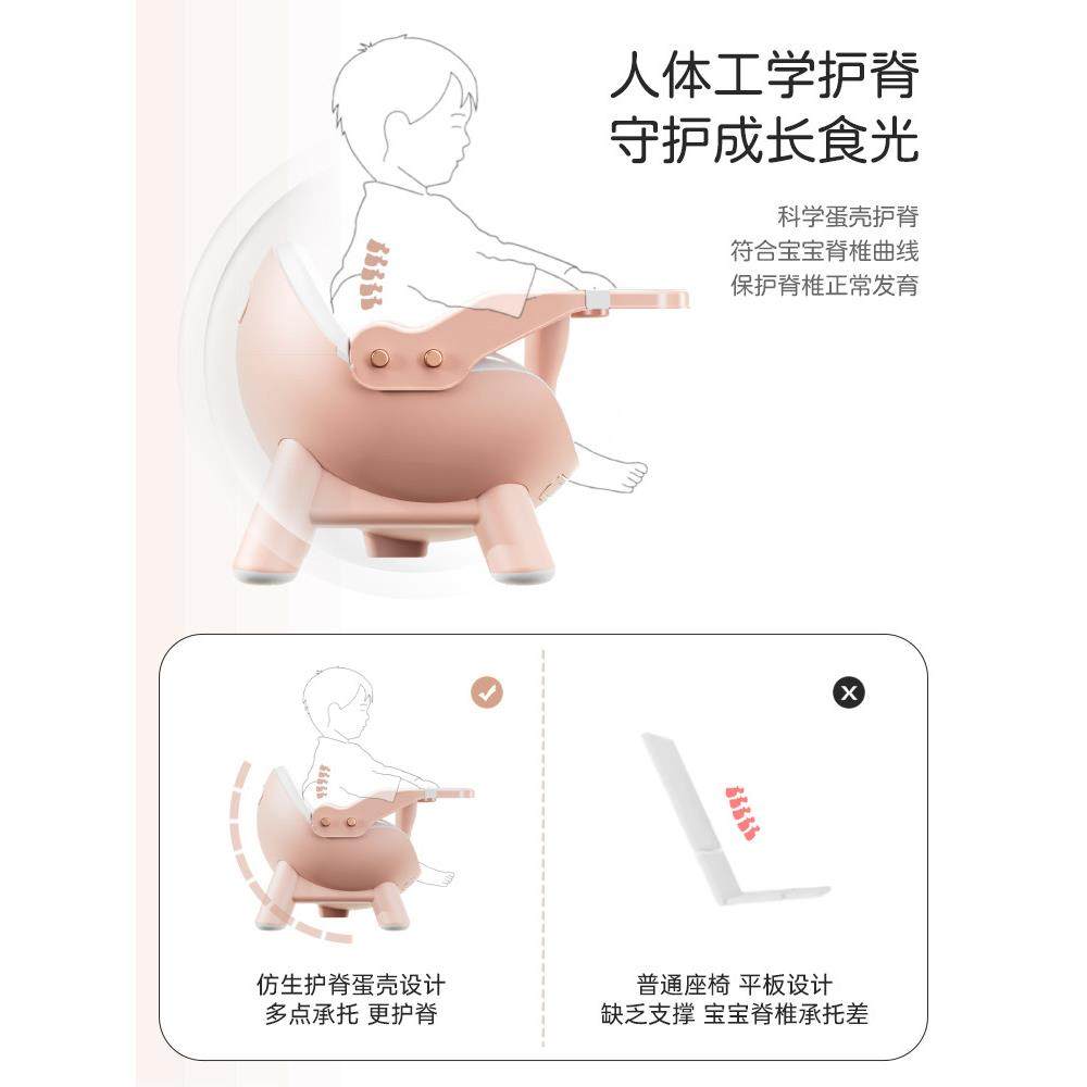 日本木洁婴儿餐椅婴儿学习椅儿童桌椅进食凳便携式防翻滚,淘宝优惠券,粉丝福利购,淘宝优惠卷