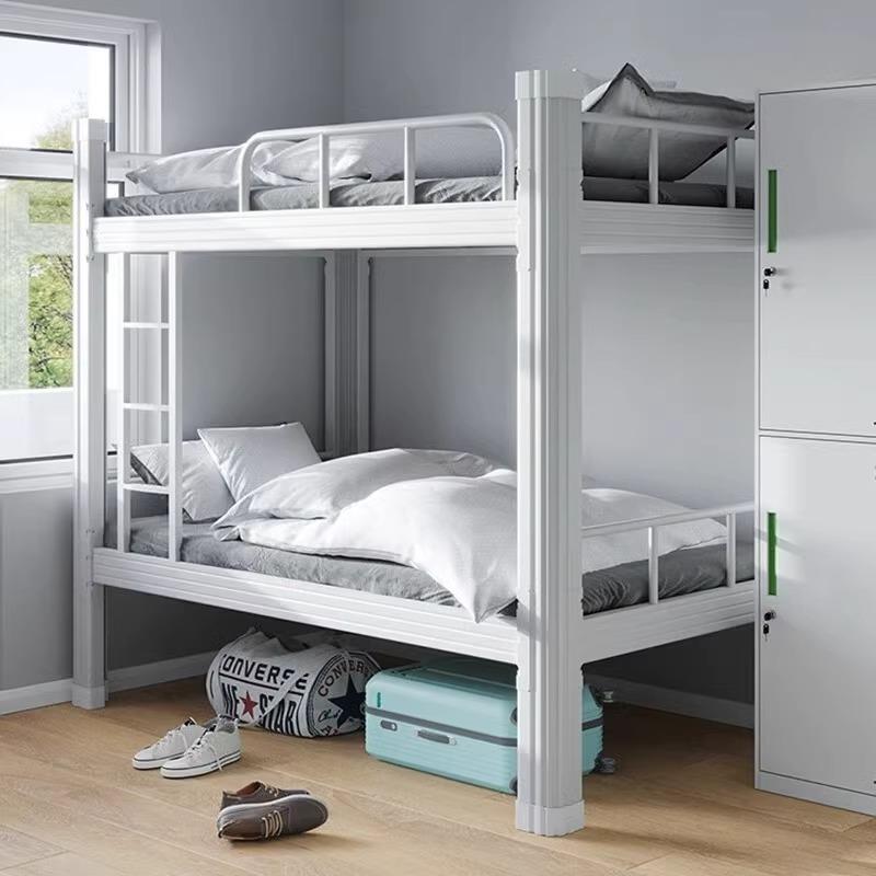 铁架床上下床宿舍学校工地高低床上床下桌宿舍床双层床铁艺床 - 图1