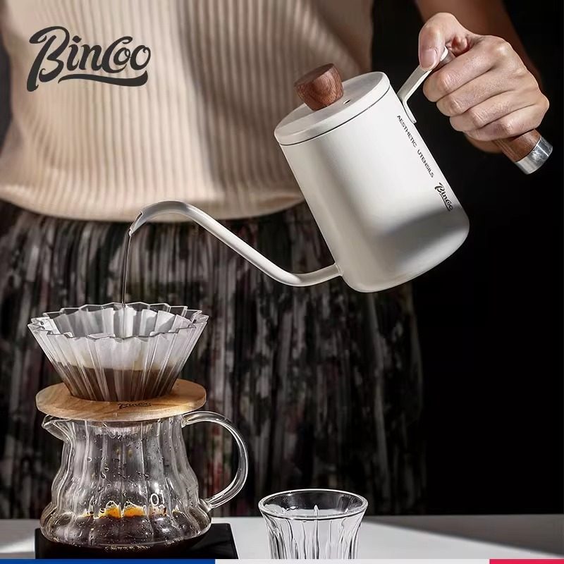 Bincoo飞龙不锈钢咖啡手冲咖啡壶挂耳长嘴壶细口壶家用注水壶套装,淘宝优惠券,粉丝福利购,淘宝优惠卷