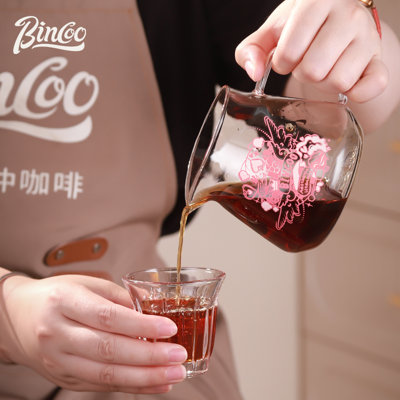 Bincoo玻璃咖啡分享壶心动魔法手冲咖啡套装家用冲泡壶V60过滤杯 - 图1