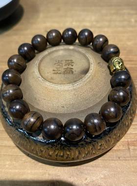 【山人木奕】达拉干菩萨棋沉香手串天然佛珠男女士文莱加里曼丹岛