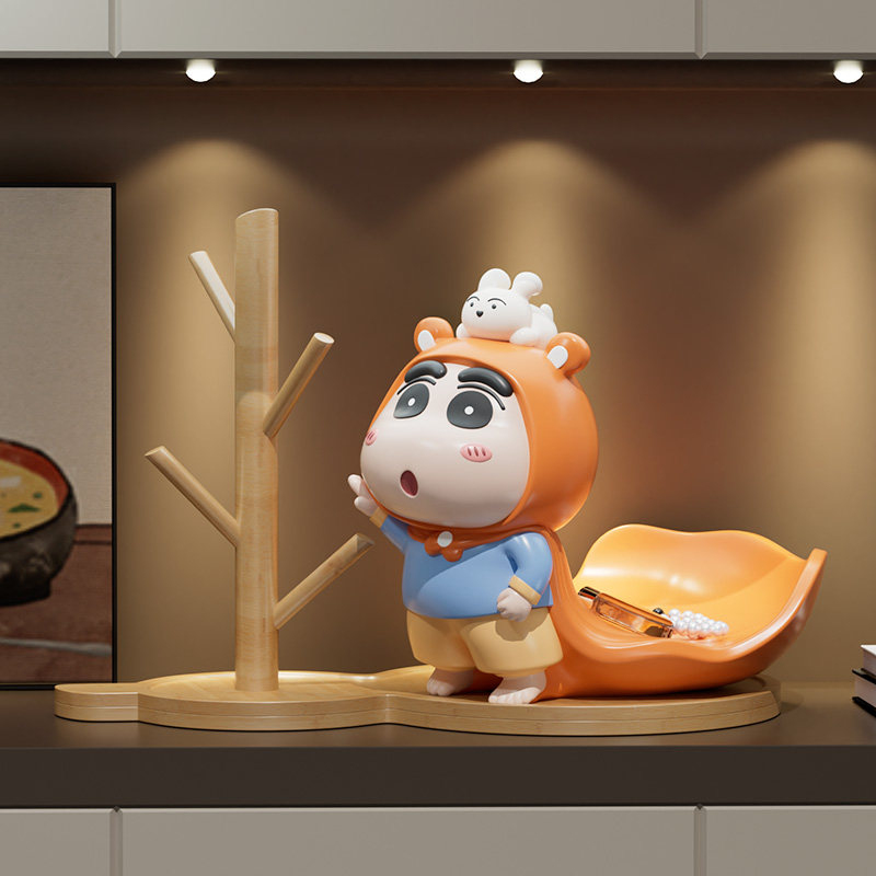 胖虎玄关钥匙收纳摆件卡通客厅电视柜置物架创意新款装饰乔迁新居,淘宝优惠券,粉丝福利购,淘宝优惠卷