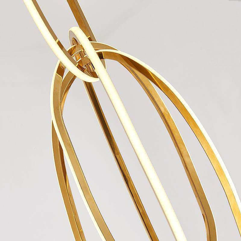 轻奢客厅吊餐厅大厅DL-43BXO不复式灯楼个性创意术艺环形造型灯具,淘宝优惠券,粉丝福利购,淘宝优惠卷