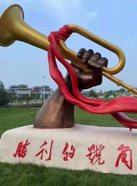 玻璃钢雕塑定制卡通动物户外大型不锈钢雕塑公园广场铸铜人物摆件