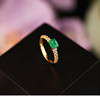 QUEENA.Z 2026 New Designer Series Women’s Emerald Ring HK560123001