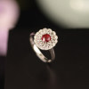 QUEENA.Z 2026 New Product Designer Series Women's No-burn Pigeon Blood Red Ring AIGSHK460306014