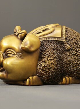 采购产品全铜猪饰品,金猪,铜猪,幸运猪,一对手工艺品,客厅饰品,办