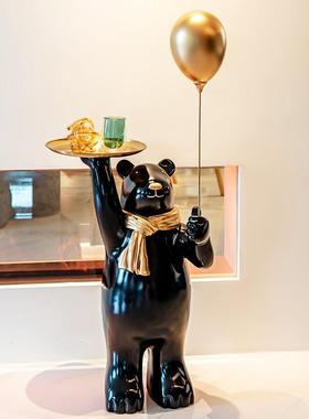 柜厂家创意气球饰熊电视柜件客厅玄关酒YKD4454沙发旁大型落地家