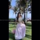 Pure Desire Hot Girl ຫາດຊາຍ Resort ແບບສັ້ນບ່າຫນຶ່ງທາງເທິງເຄ້ກແອວສູງແອວ A-Line ຍາວເຄິ່ງສິ້ນກະໂປງສອງສິ້ນ