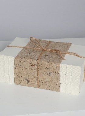 侘寂风复古麻绳书捆假书新中式样板房间书块摆件展示柜书房装饰品