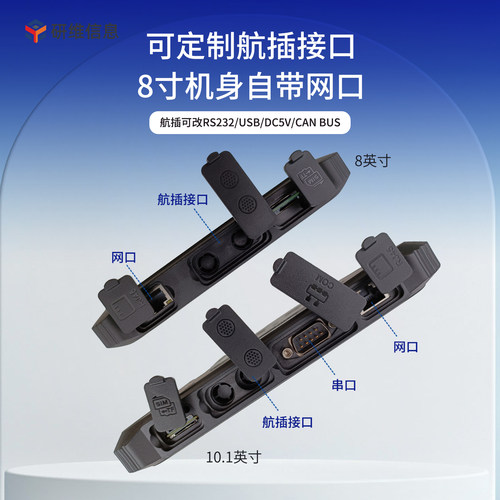 研维三防10英寸windows10系统工业三防平板电脑支持定制航插接口便携坚固式全加固平板电脑windows手持终端 - 图1