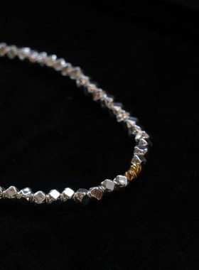 大仙的串儿《常新》18K金珠小众银手链串珠女精致叠戴