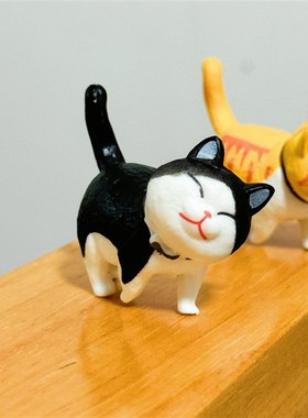 喵呜一群小猫咪正向你走来可爱迷你桌面摆件车载电脑显示摆件