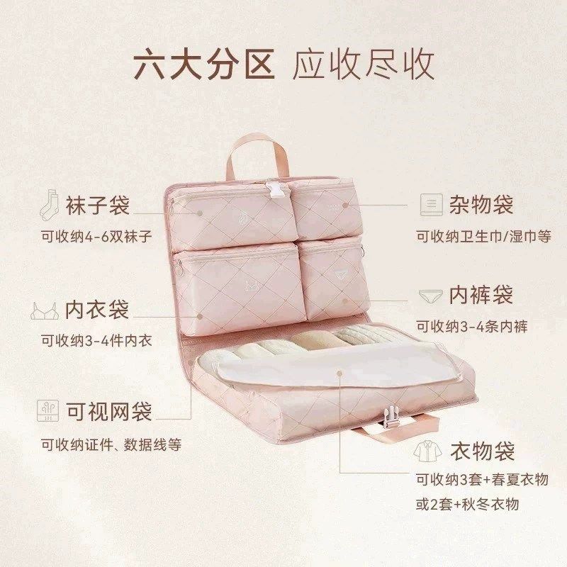 【下单立减50】七合一旅行收纳袋羽绒服衣物专用内衣内裤分装包TH,淘宝优惠券,粉丝福利购,淘宝优惠卷