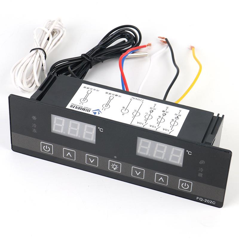 四六门冷柜FQ-202C双温控制器电子数显开关冷藏冰箱可调节温控器 - 图1