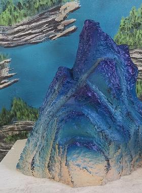 泡沫假山石定制商场橱窗舞台展示装饰影视道具高密度人工摆件