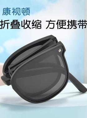 康视顿儿童墨镜折叠太阳镜遮阳防晒UV400小孩偏光护眼合适8-15岁