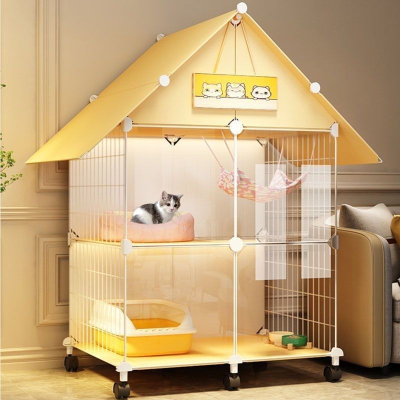 猫别墅家用室内猫笼超大自由空间猫砂盆一体猫城堡窝猫厕所猫空笼,淘宝优惠券,粉丝福利购,淘宝优惠卷