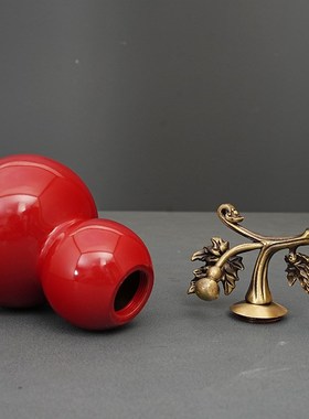 藤枝葫芦铜摆件工艺品开业送礼全铜桌面装饰品乔迁客厅玄关摆放