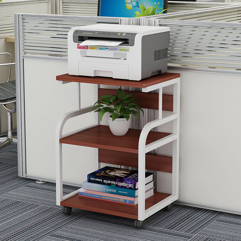 Printer rack multi-layer storage rack simple modern mobile floor-standing desk home mainframe storage rack