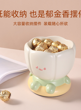 郁金香钥匙收纳摆件玄关入户进门装饰桌面客厅摆设创意家居装饰品