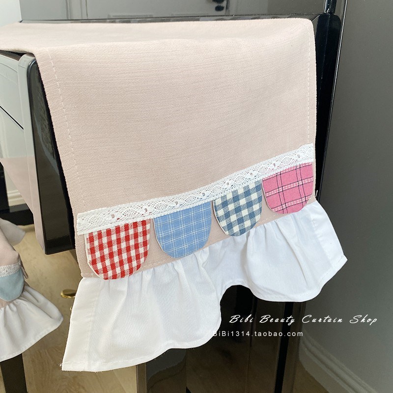 韩粉卡哇伊彩色圆弧琴罩轻奢钢琴防尘罩半罩公主钢琴全罩儿童钢琴 - 图2