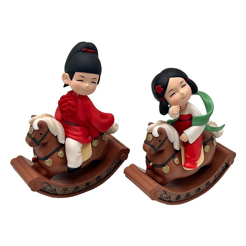 唐风文创摆件平步青云摆件玩具春风得意摆件可爱治愈系桌面摆件,淘宝优惠券,粉丝福利购,淘宝优惠卷