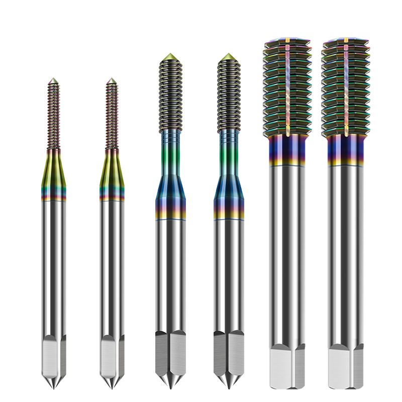 热销DLC七彩涂层含钴挤压丝锥不锈钢机用挤牙丝攻铝用3 4 5 6 8无 - 图2