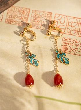 古风璎珞项链耳环背云配饰