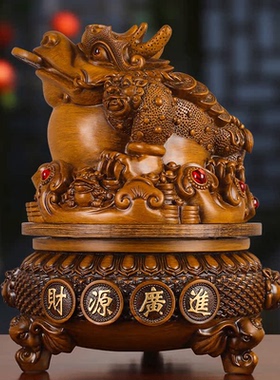 金蟾摆件大号三足蟾蜍可