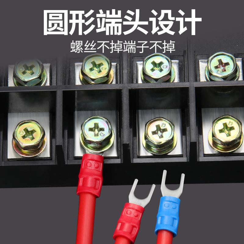 紫铜SV冷压端子欧式叉型预绝缘接线端子叉形Y/U铜线耳鼻快接端头 - 图3