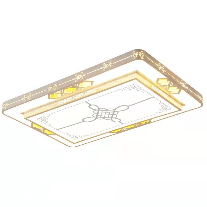 直销新款LED灯长方形家用灯简约吸顶灯全光谱高显指护眼客厅灯卧 - 图3