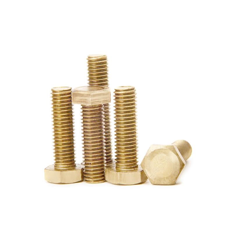 热销铜外六角螺丝 铜制外六角螺栓 黄铜螺丝螺钉M4M5M6M8M10M12M1 - 图3