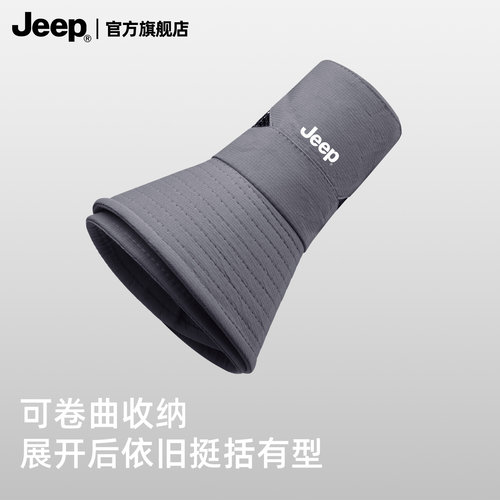 jeep吉普帽子男士夏季渔夫帽遮阳防晒防紫外线户外骑行钓鱼太阳帽 - 图3
