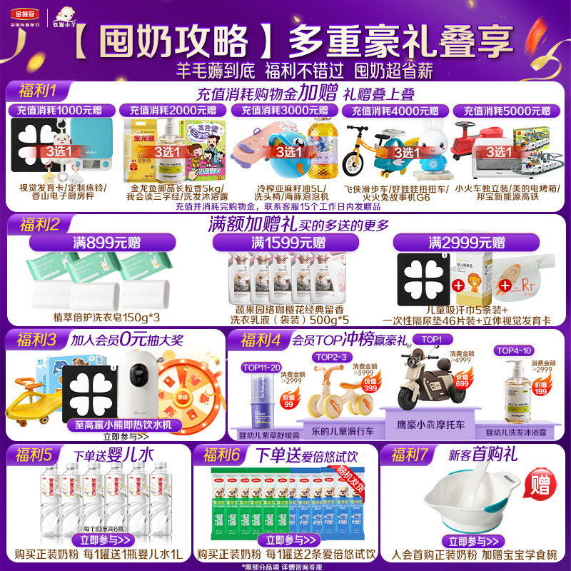 【新鲜】伊利金领冠珍护1段0-6月婴幼儿A2β-酪蛋白牛奶粉900g*1 - 图0