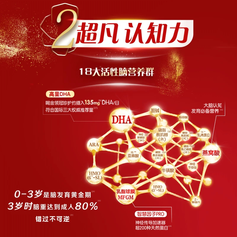 【0元试喝】伊利金领冠珍护12-36个月3段较大婴儿牛奶粉130g