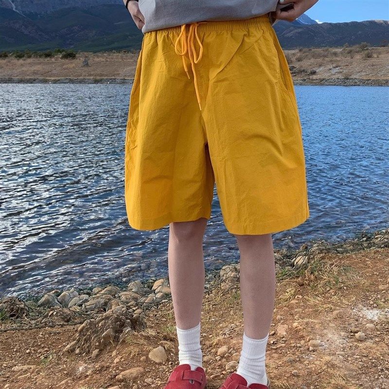 美式覆古休闲 速干 干户外短裤男女夏季抽绳多巴胺健身运动沙,淘宝优惠券,粉丝福利购,淘宝优惠卷