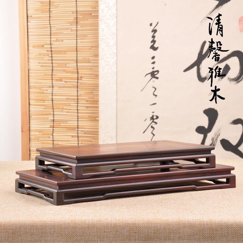 红木新中式茶壶茶具铜香炉花瓶花道盆景文玩摆件底座实木木托国风,淘宝优惠券,粉丝福利购,淘宝优惠卷