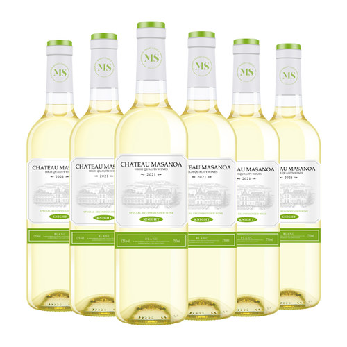 玛莎诺娅骑士古堡半甜型白葡萄酒12度750ml6支装整箱送U型酒具 - 图3