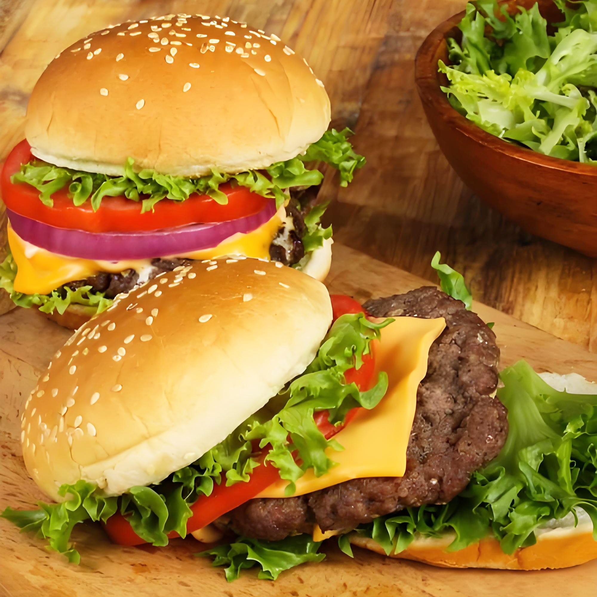 汉堡包面包胚美式商用芝麻汉堡胚家用面包早餐汉堡半成品试用装 - 图0