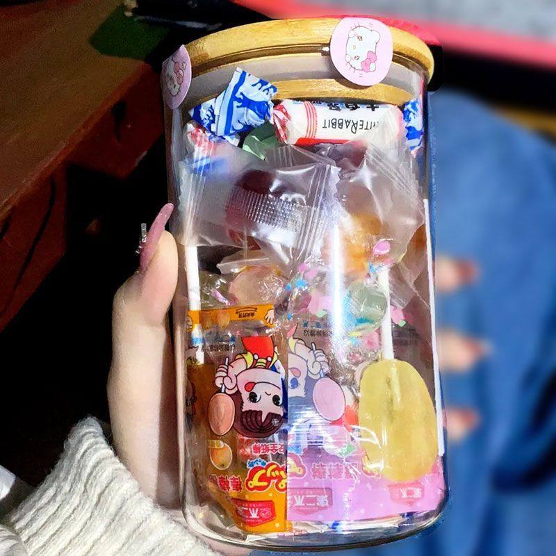 许愿瓶玻璃幸运星星瓶diy成品竹盖罐子摆件五角星漂流瓶老师礼物,淘宝优惠券,粉丝福利购,淘宝优惠卷