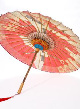 ll红色油纸伞婚伞新娘伞红伞中式统接亲婚结礼婚古ft518685风传雨