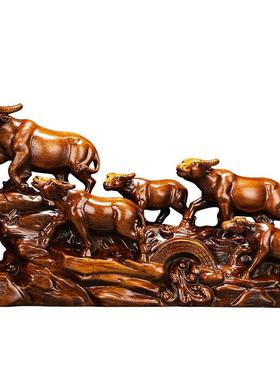 大号五牛摆件招财生肖牛公室桌柜装饰品办家居客酒t1595871厅玄牛