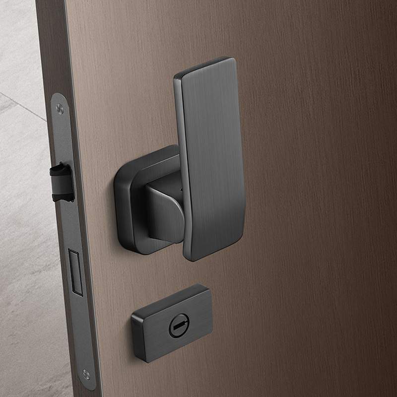 Ahandle直推分体门锁卧室室内门把手现代门锁静音平推家用木门锁 - 图3