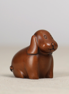 紫铜十二生肖鼠牛虎兔龙蛇w马羊猴鸡狗猪可爱摆件客厅装饰品礼品