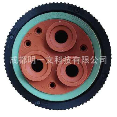 TE德驰HDP26-24-7SN-C038母塑壳 7孔 防水线径为4-20AWG 黑色全新 - 图2
