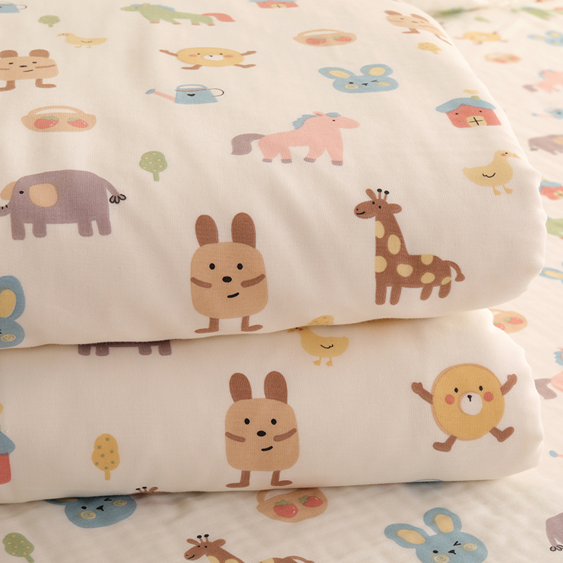 小马驹双层纱宝宝儿童幼儿园单双人被套单件全棉被罩150x200 - 图3