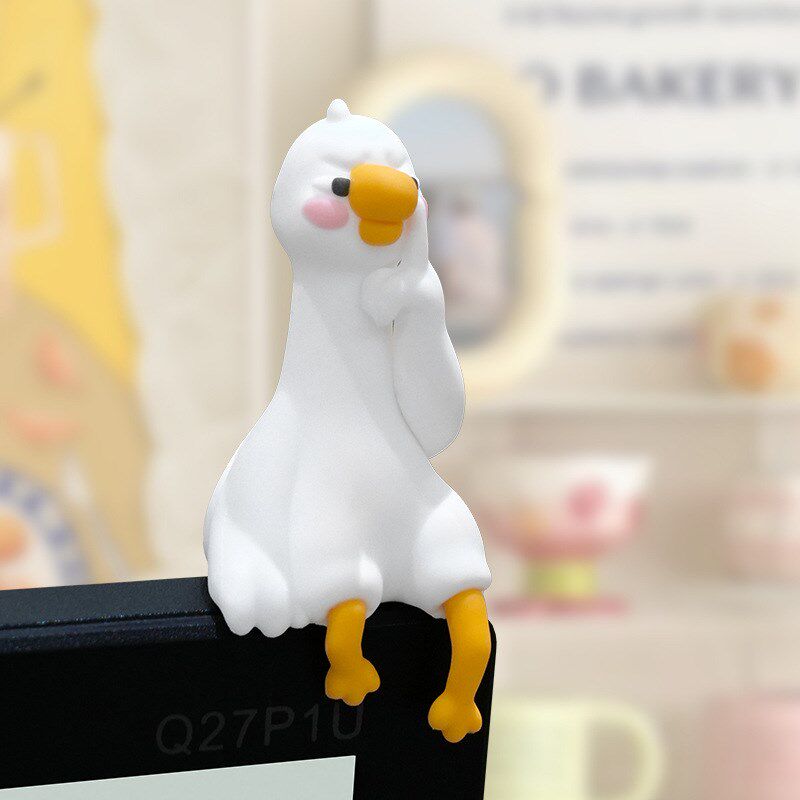 上班好累鸭打工人显示器屏幕趴趴摆D件车载汽车内饰中控台装饰治,淘宝优惠券,粉丝福利购,淘宝优惠卷